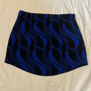 Zara Blue and Black mini skirt